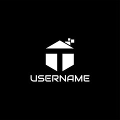 t tech logo design concept art