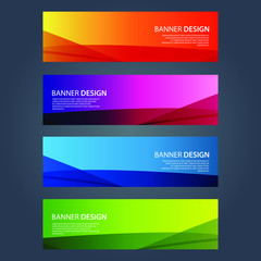 Fototapeta premium Vector Abstract design banner web template