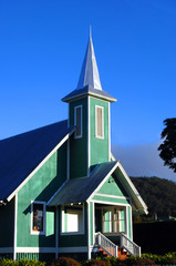 Fototapeta na wymiar Beautiful Historic Church on Hawaii