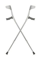 Krücken Gehilfe Krücke gekreuzt