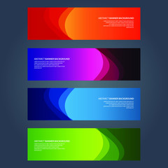 Fototapeta premium Vector Abstract design banner web template