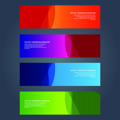 Fototapeta premium Vector Abstract design banner web template