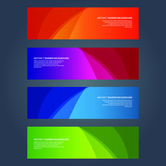 Fototapeta premium Vector Abstract design banner web template