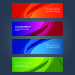 Naklejka premium Vector Abstract design banner web template