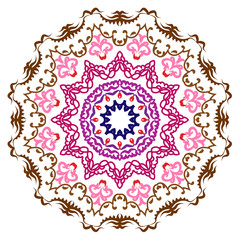 Mandala pattern black and white good mood