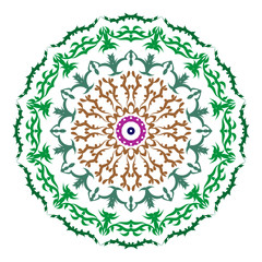 Mandala pattern black and white good mood