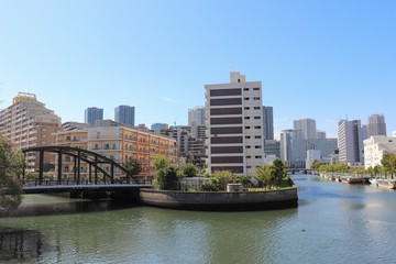 Fototapeta premium 汐浜運河（東京都江東区塩浜）