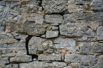 Gray stone wall for background