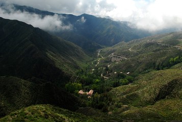 Fototapeta na wymiar View of Mountains, ​​​​​​​Villavicencio, Argentina