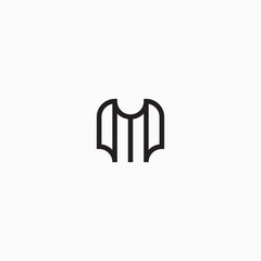 Letter M Abstract Logo Icon Design Template Vector Illustration