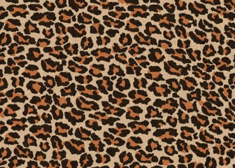 Leopard Fur texture, carpet seamless jaguar skin background, brown and orange theme color, look smooth, fluffy and soft, Cheetah camouflage fashion clothes textile concept.