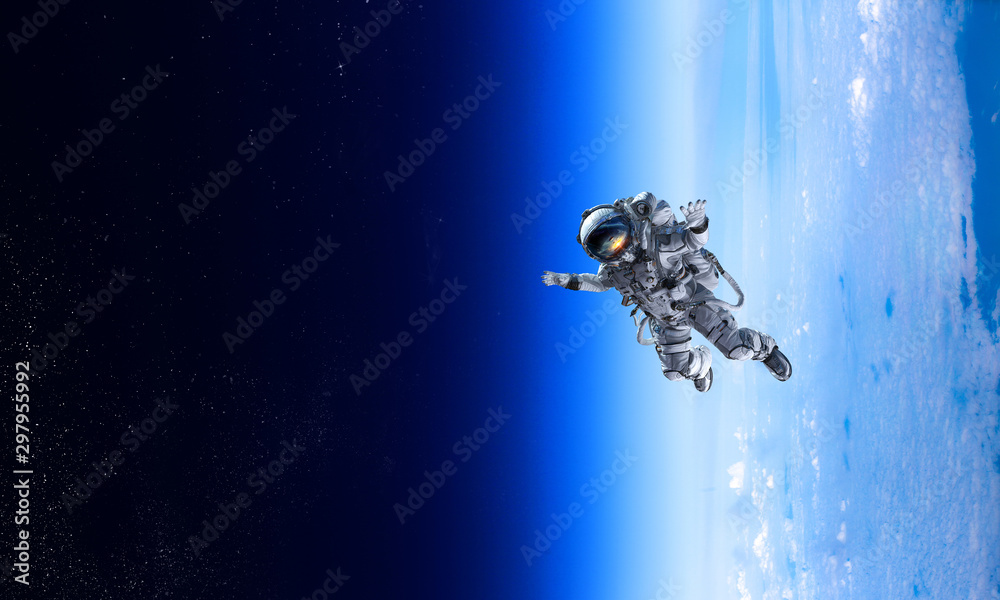 Canvas Prints exploring outer space. mixed media