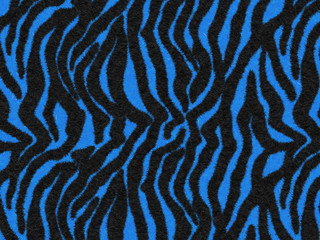 Balck-Blue Tiger print Fur texture, carpet animal skin background, black and dark blue theme color, look smooth, fluffy and soft, fashion clothes textile concept. Design by using photoshop brush.
