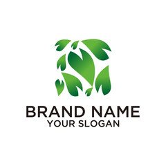 design vector leaf template that is good for a variety of businesses