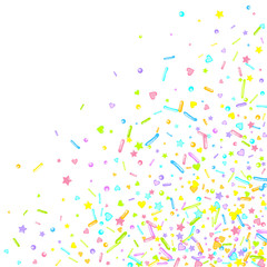 Sprinkles grainy. Cupcake dessert bakery confetti