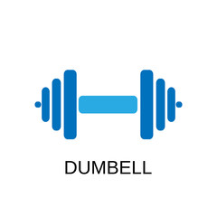 Dumbbell icon. Dumbbell symbol design. Stock - Vector illustration can be used for web.