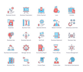 Business Services Flat Icons Pack