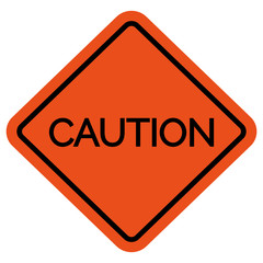 Caution warning sign without picture vector illustration