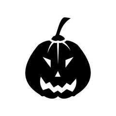 Halloween pumpkin icon vector illustration template