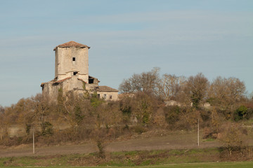 Fototapeta premium Torre en ruinas