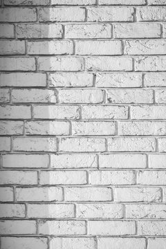 white painted brick wall of a building