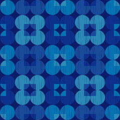 Polka dots seamless pattern. Mosaic of ethnic figures. Patterned texture. Geometric background. Vector illustration for web design or print.