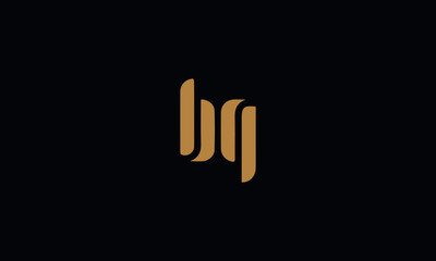 BQ logo design template vector illustration minimal design