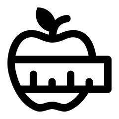 Diet Food Line Icon Vector