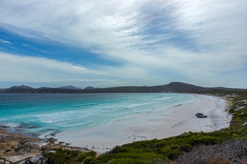 Overlooking Lucky Bay Beach in Cape Le Grand National Park near Esperance, Australia