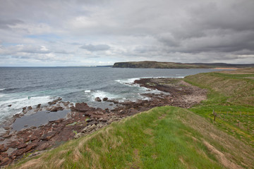 A beautiful sea landscape in north Scotland
