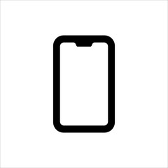 Smartphone icon. Symbol of Gadget or Device with trendy flat line style icon for web site design, logo, app, UI isolated on white background. vector illustration eps 10