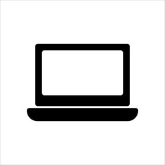 Laptop icon. Symbol of Gadget or Device with trendy flat line style icon for web site design, logo, app, UI isolated on white background. vector illustration eps 10