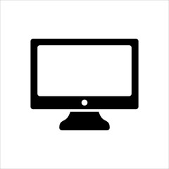 Monitor TV icon. Symbol of Gadget or Device with trendy flat line style icon for web site design, logo, app, UI isolated on white background. vector illustration eps 10