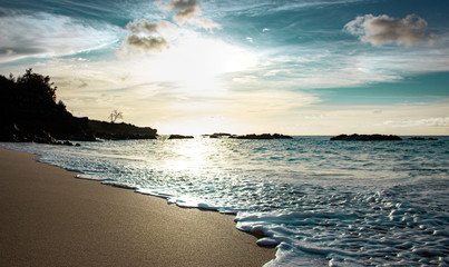 Sunset, Waimea Bay, O´ahu, Hawai´i