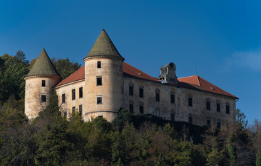 Fototapeta na wymiar Mighty castle in Podcetrtek, Slovenia