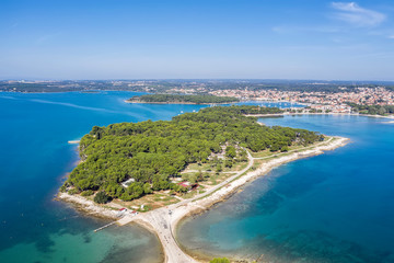 An aerial view of Medulin, Istria, Croatia