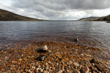 A rocky, deep and lovely loch in Scotland