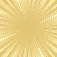 golden tone comic flat style background with halftone eps10 vectors illustration