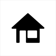 Vector home icon. symbol of house or building with trendy flat style icon for web site design, logo, app, UI isolated on white background
