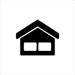 Vector home icon. symbol of house or building with trendy flat style icon for web site design, logo, app, UI isolated on white background