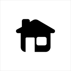Vector home icon. symbol of house or building with trendy flat style icon for web site design, logo, app, UI isolated on white background