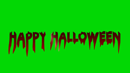 Happy Halloween calligraphy with blood.text banners party invitation.