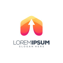 triangle logo design vector illustration