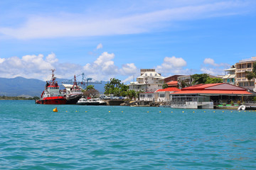 Port near the city center of Pointe-a-Pitre (Guadeloupe, France)