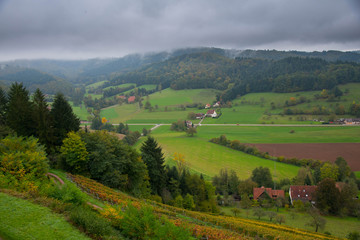 Fototapeta premium Blick von der Hochburg in Emmendingen im Schwarzwald