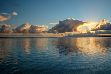 Coucher de soleil, Guadeloupe, France