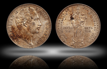 Hanover 2 two gulden silver coin 1855
