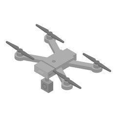 Professional drone icon. Isometric of professional drone vector icon for web design isolated on white background