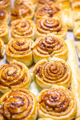 Sweet cinnamon cookies, bakery. shallow depth of view
