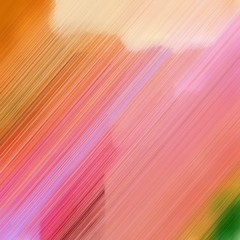 futuristic motion speed lines background or backdrop with light coral, coffee and peach puff colors. good for design texture. square graphic with strong color